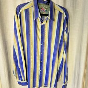Robert Graham Striped Long Sleeve 2xl